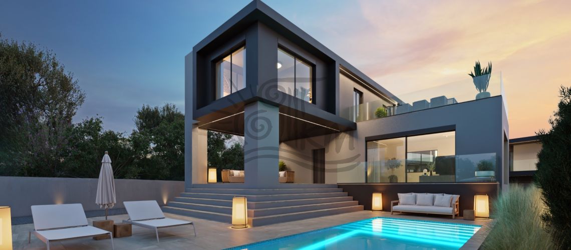 Heraklion, Vasileies. Zum Verkauf steht ein luxuriöses Einfamilienhaus mit 230,58 m² auf einem eigenständigen Grundstück mit 289,59 m² und einem privaten Swimmingpool mit 21 m². property first image