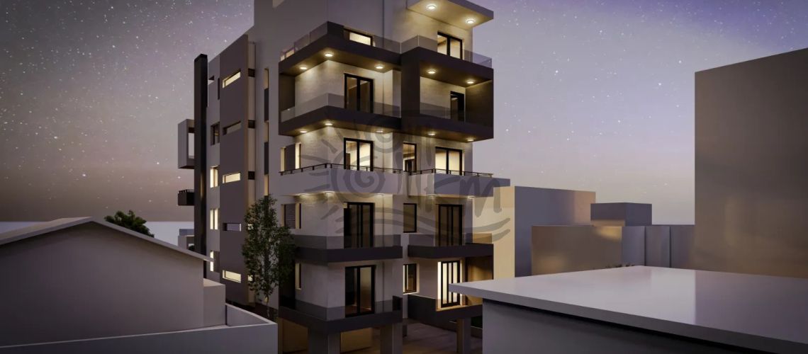 Heraklion, Atsalenio. For sale is a bright three-room apartment of 60.34 sq m on the fourth floor with an unobstructed view of the park. property first image